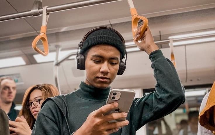 A person thoughtfully creating their profile